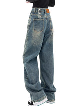 High Waist Streetwear Boyfriend Baggy Wide Leg Denim Pants
