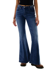 High Waisted Basic Stretch Bootcut Flare Denim Pants