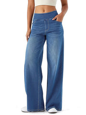 High Waisted Stretchy Denim Pants