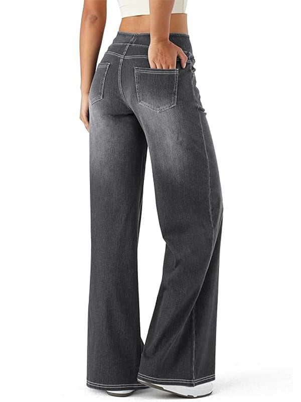 High Waisted Stretchy Denim Pants