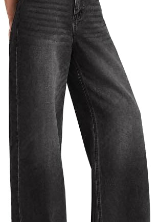 High Waist Baggy Wide Leg Denim Pants