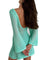 EMMIOL Swimsuit Coverup for Women Crochet V Neck Long Sleeves Beach Dress | Backless Bathing Suit Bikini Vacation Swimwear