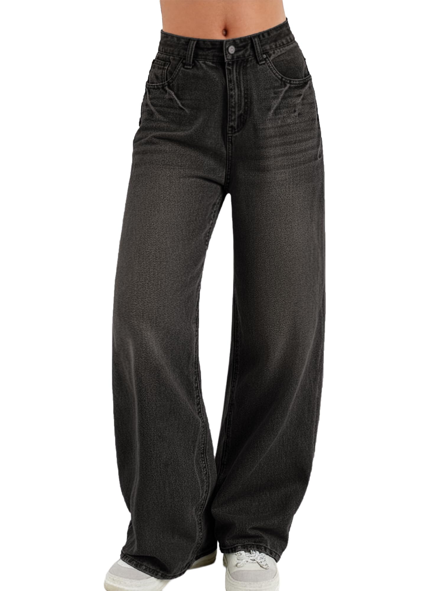 Women Baggy Jeans High Waisted Loose Fit Vintage Oversized Wide Leg Long Denim Pants Trousers