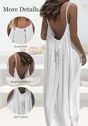 Women's Summer Backless Cami Lounge Dress