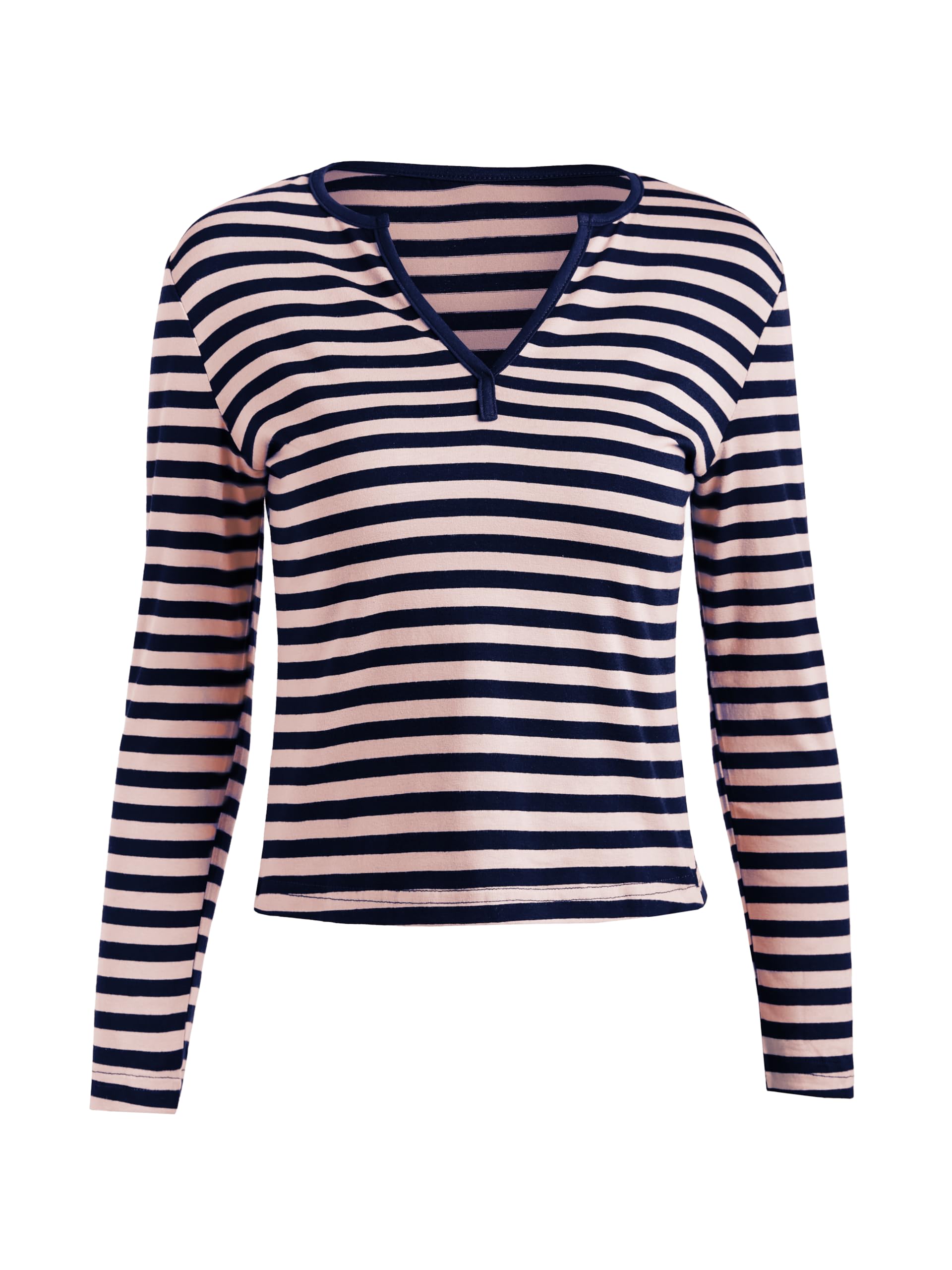 Womens Lace Long Sleeve Top Paneled Henley Shirts Y2k 2000s Fitted Going Out Tops Blouse