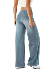 High Waisted Stretchy Denim Pants