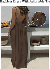 Women's Summer Backless Cami Lounge Dress
