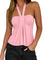 EMMMIOL Sleeveless Tank Top for Women - Sexy Babydoll Tie Up Crop Tops Y2K Cute Stretchy Going Out Clothes Summer Outfits