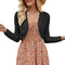JOKELAMB Women Bolero Shrug Cropped Cardigan 3/4 Sleeve Shrugs for Dresses