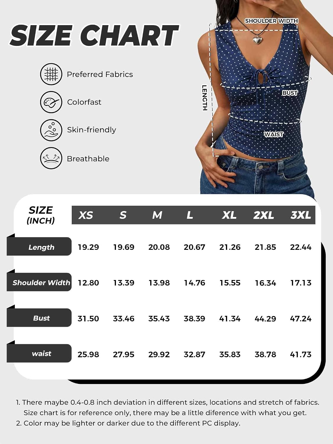 EMMMIOL Sleeveless Tank Top for Women - Sexy Babydoll Tie Up Crop Tops Y2K Cute Stretchy Going Out Clothes Summer Outfits