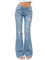 EMMIOL Stretchy Bootcut Jeans for Women High Waisted Womens Flare Jeans | Bell Bottom Jeans for Women, Trendy Y2K Jeans, Ripped Design, Mid High Rise Selection, Retro Denim Pants, Skinny jeans