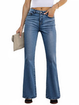 Y2K Mid High Rise Stretch Bootcut Flare Denim Pants