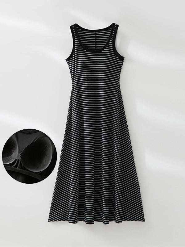 Built-in bra cooling-feel dress