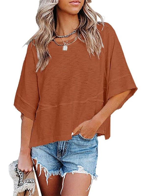 Women's Casual Crewneck Half Sleeve T-Shirts