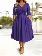 Waist-Cinching Dress With Heart Decoration