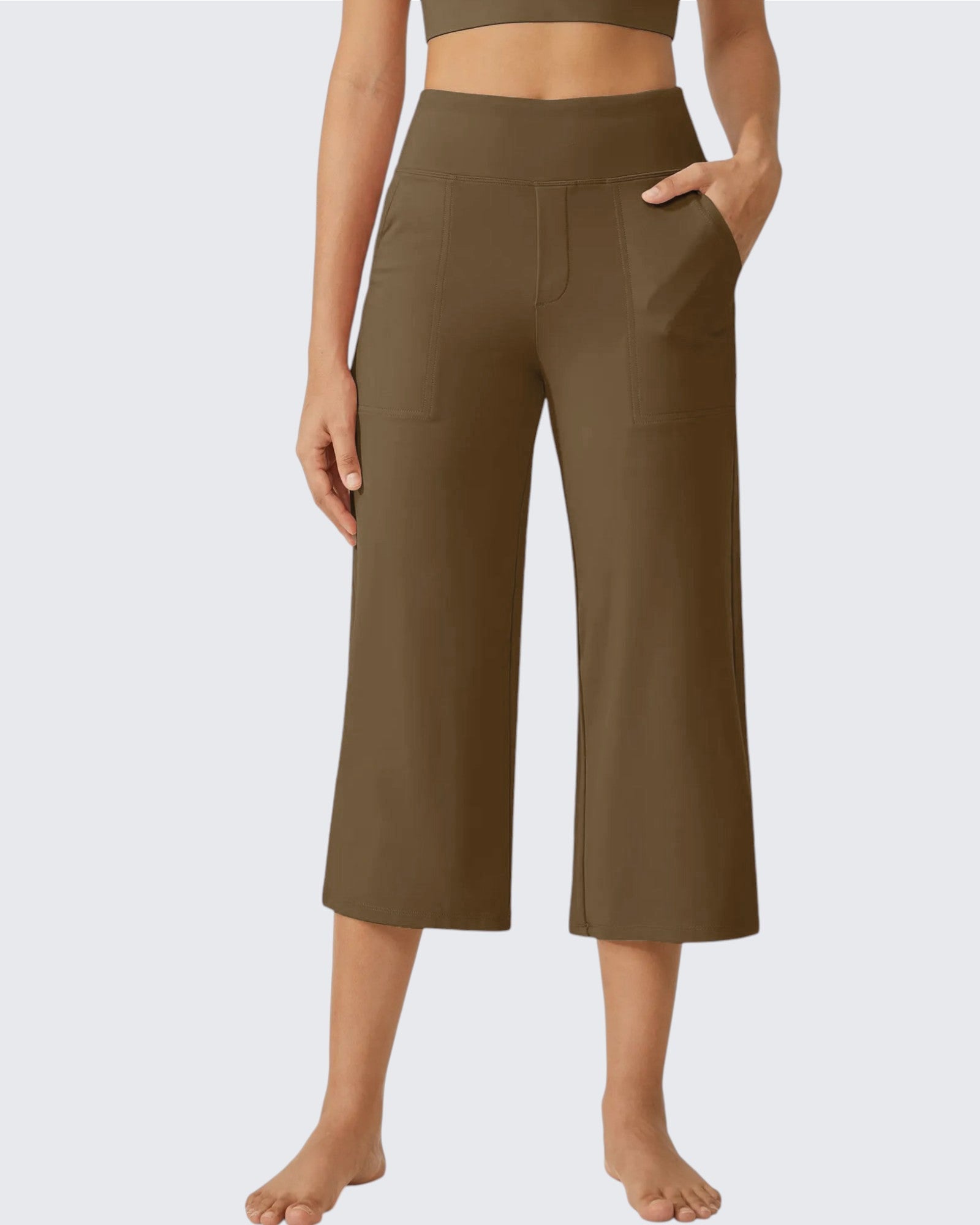 Women Wide Leg Yoga Pants with Pockets