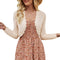 JOKELAMB Women Bolero Shrug Cropped Cardigan 3/4 Sleeve Shrugs for Dresses