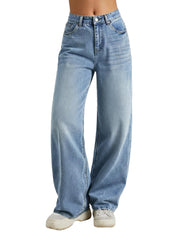 Women Baggy Jeans High Waisted Loose Fit Vintage Oversized Wide Leg Long Denim Pants Trousers