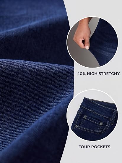 Women Stretchy Flare Jeans with Raw Hem