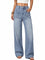 EMMIOL Baggy Jeans Women High Waisted Wide Leg Jeans | Patchwork Pockets,Y2K Boyfriend Denim Pants,Back to School Outfits for women