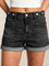 EMMIOL Women Jean Shorts Mid Rise Stretchy Summer Denim Shorts | Adjustable Waist,Cuffed Hem,Jean Shorts with Pockets,Stretch Soft Fabric,Going out,Daily Casual Wear,Back to School