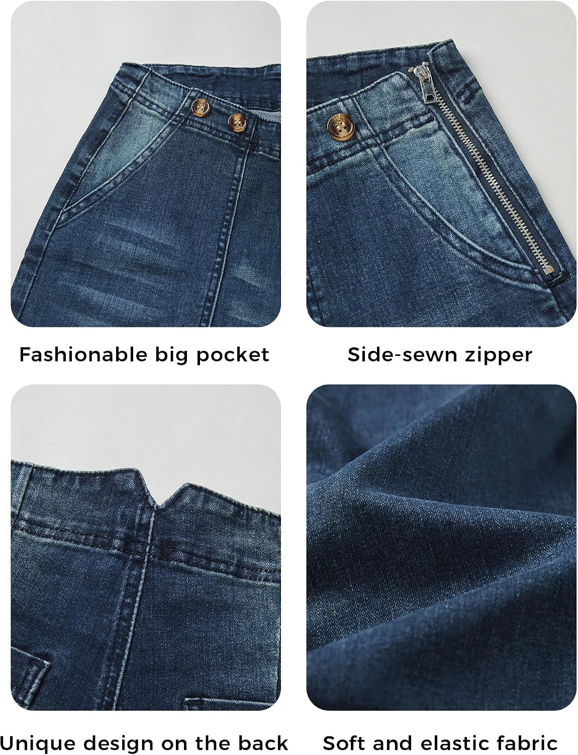 Baggy Jeans Women Straight Leg Mid Rise Boyfriend Wide Leg High Waisted Cute Trendy Y2K Loose Fit Pants Stretchy