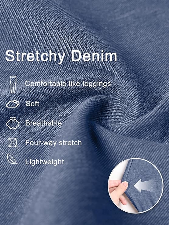 High Waisted Stretchy Denim Pants
