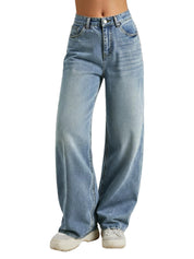 Women Baggy Jeans High Waisted Loose Fit Vintage Oversized Wide Leg Long Denim Pants Trousers