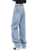 High Waist Streetwear Boyfriend Baggy Wide Leg Denim Pants
