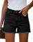 EMMIOL Jean Shorts Womens High Waisted Stretchy Jorts Summer | Vintage Button Y2K Denim Short Mid Length Casual Basic Solid Jeans Outfits with Front and Back Pockets