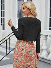 JOKELAMB Women Bolero Shrug Cropped Cardigan 3/4 Sleeve Shrugs for Dresses