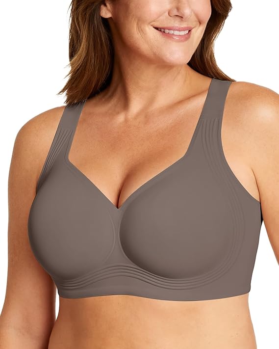 Womens Wireless Jelly Comfort Bra Full Supportive
