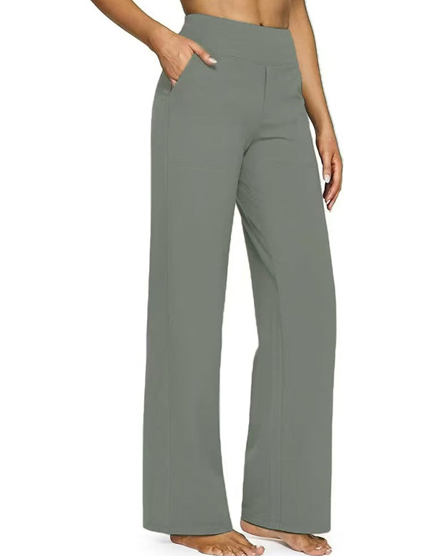 Loose High-Waist Stretch Casual Pants