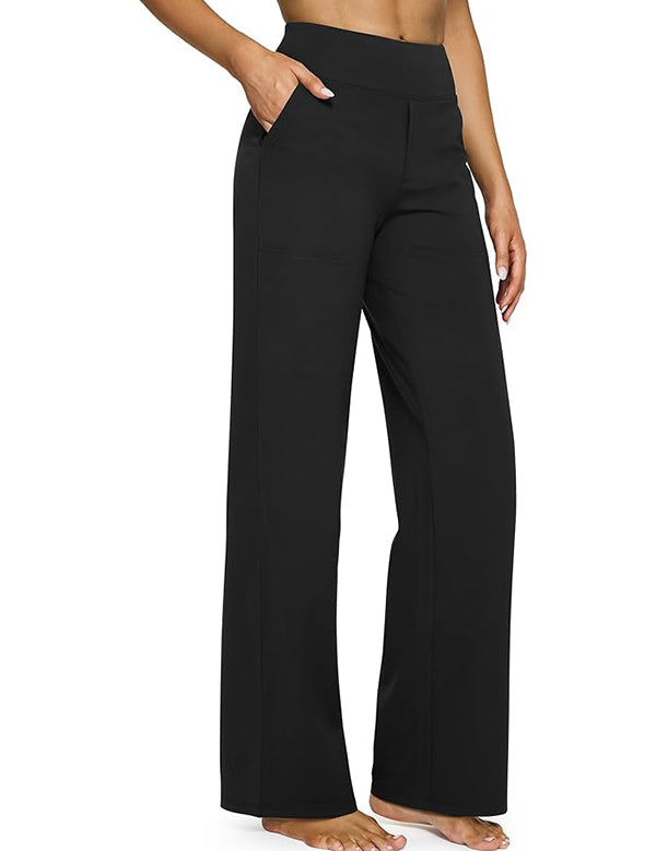 Loose High-Waist Stretch Casual Pants