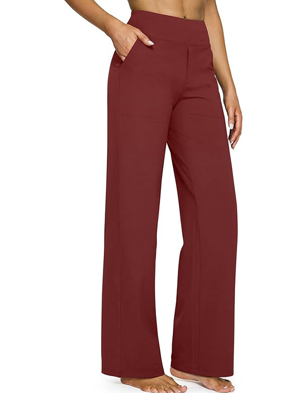 Loose High-Waist Stretch Casual Pants