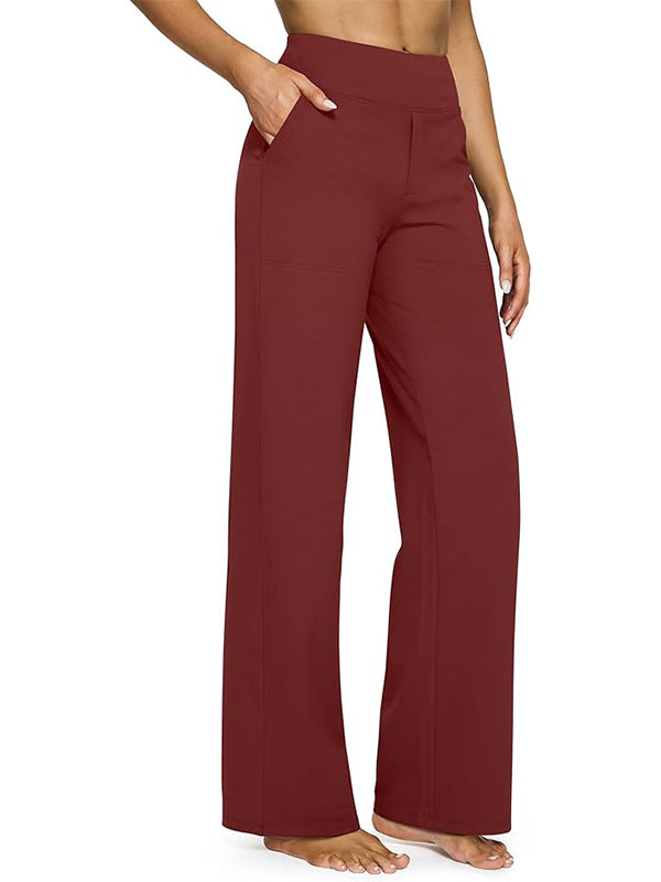 Loose High-Waist Stretch Casual Pants