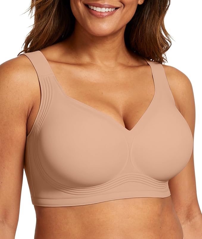 Womens Wireless Jelly Comfort Bra Full Supportive