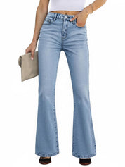 High Waisted Stretch Bootcut Flare Jeans
