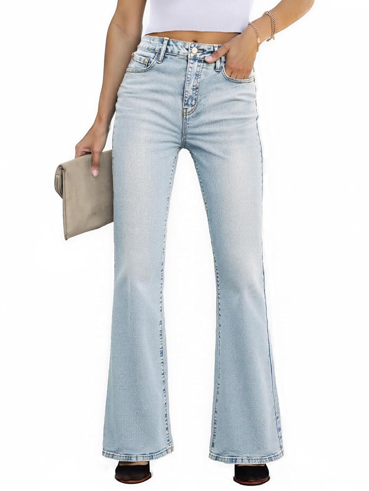 High Waisted Stretch Bootcut Flare Jeans