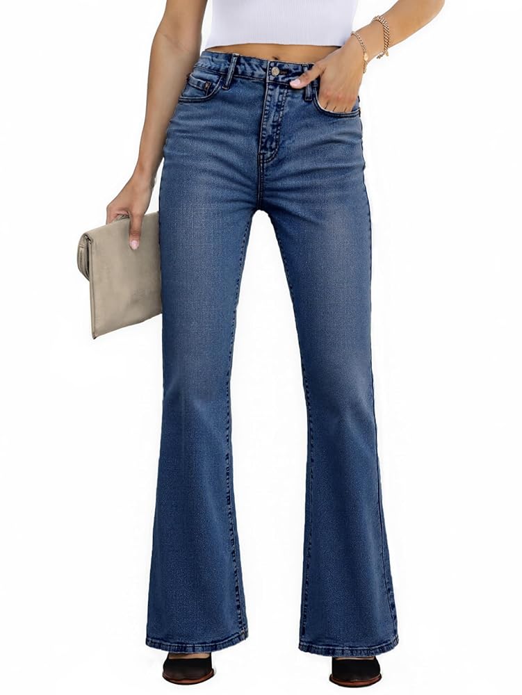 High Waisted Stretch Bootcut Flare Jeans
