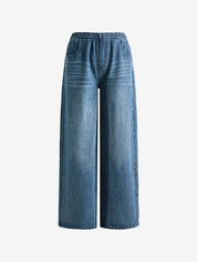 Denim Blue Baggy Boyfriend Jeans