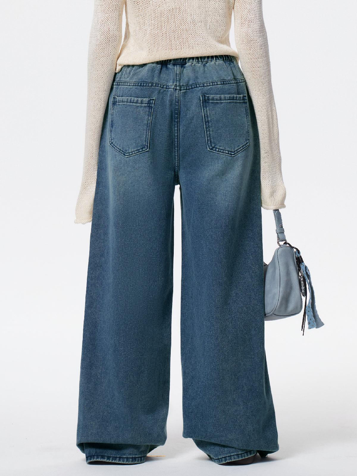 Denim Blue Baggy Boyfriend Jeans