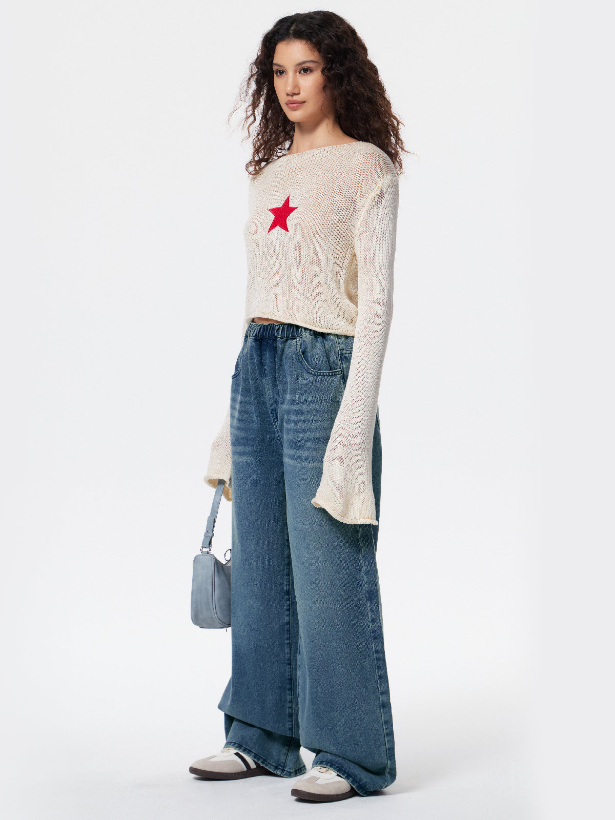 Denim Blue Baggy Boyfriend Jeans