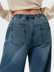 Denim Blue Baggy Boyfriend Jeans