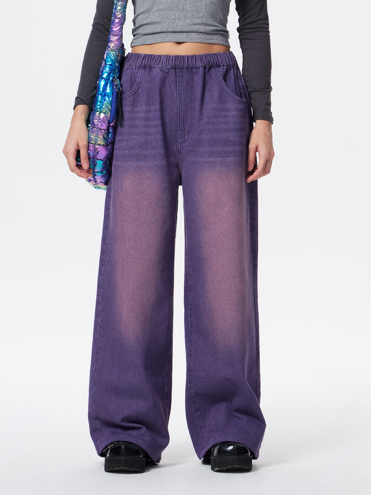 Denim Blue Baggy Boyfriend Jeans