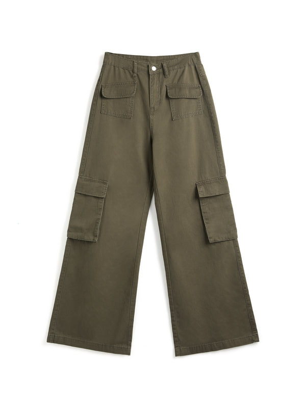 Vintage 90s Green Cargo Jeans