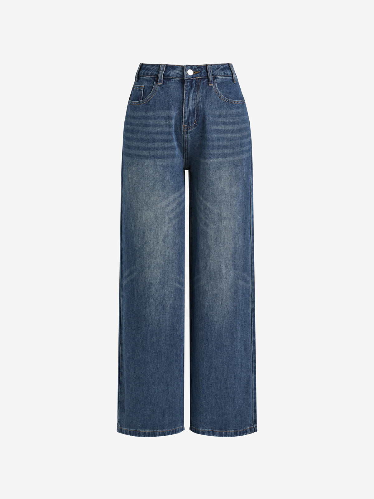 Blue Wash Baggy Boyfriend Jeans