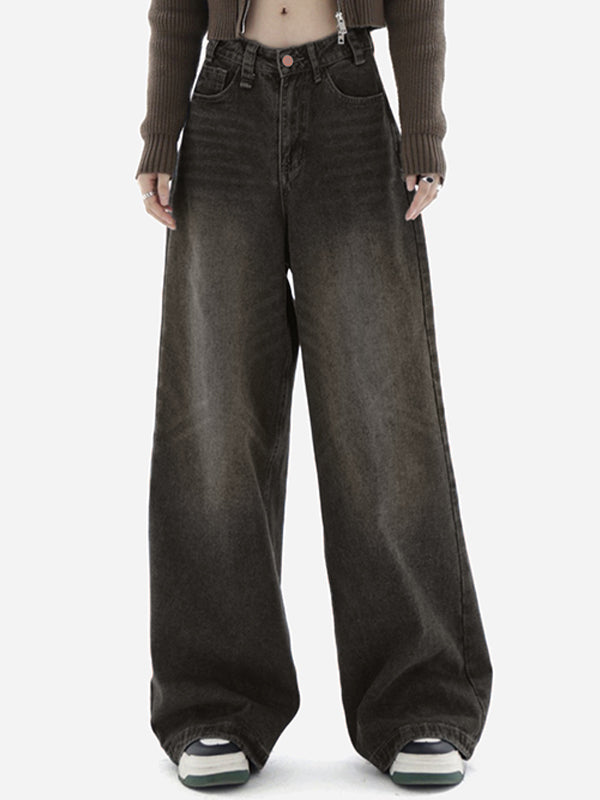 Blue Wash Baggy Boyfriend Jeans