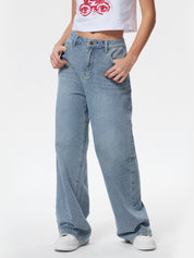 Back Embroidered Baggy Boyfriend Jeans