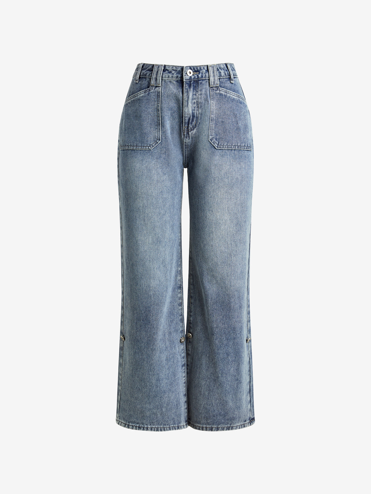 Denim Blue Baggy Boyfriend Jeans